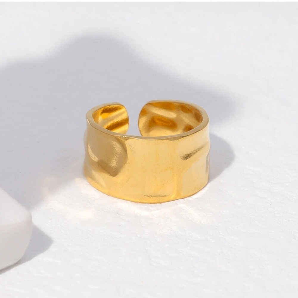 Gold-Filled Textured Ring